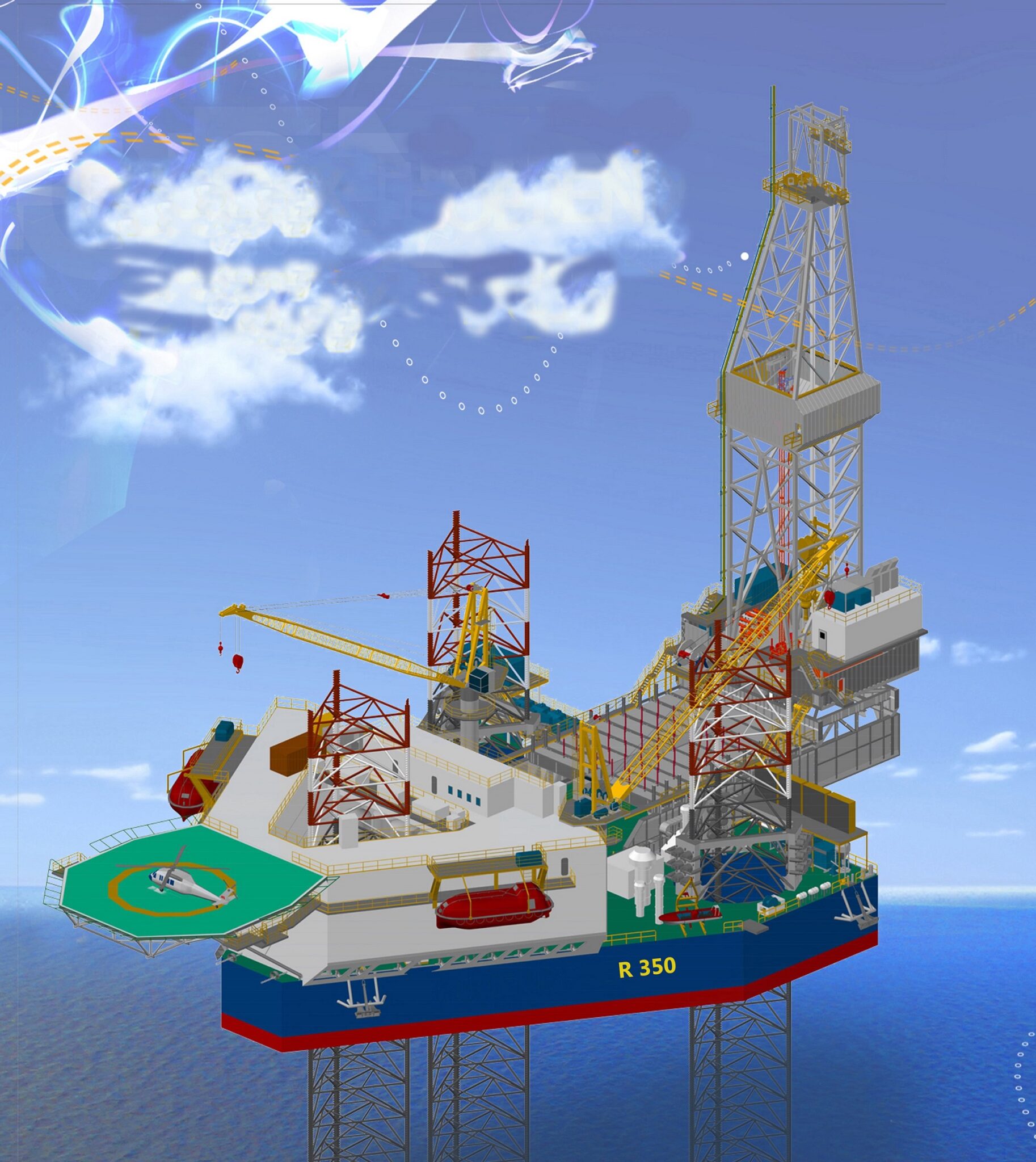 BASIC DESIGN OF 300 FEET OFFSHORE JACKUP RIG هلدینگ پلنت کانستراکشن کیش